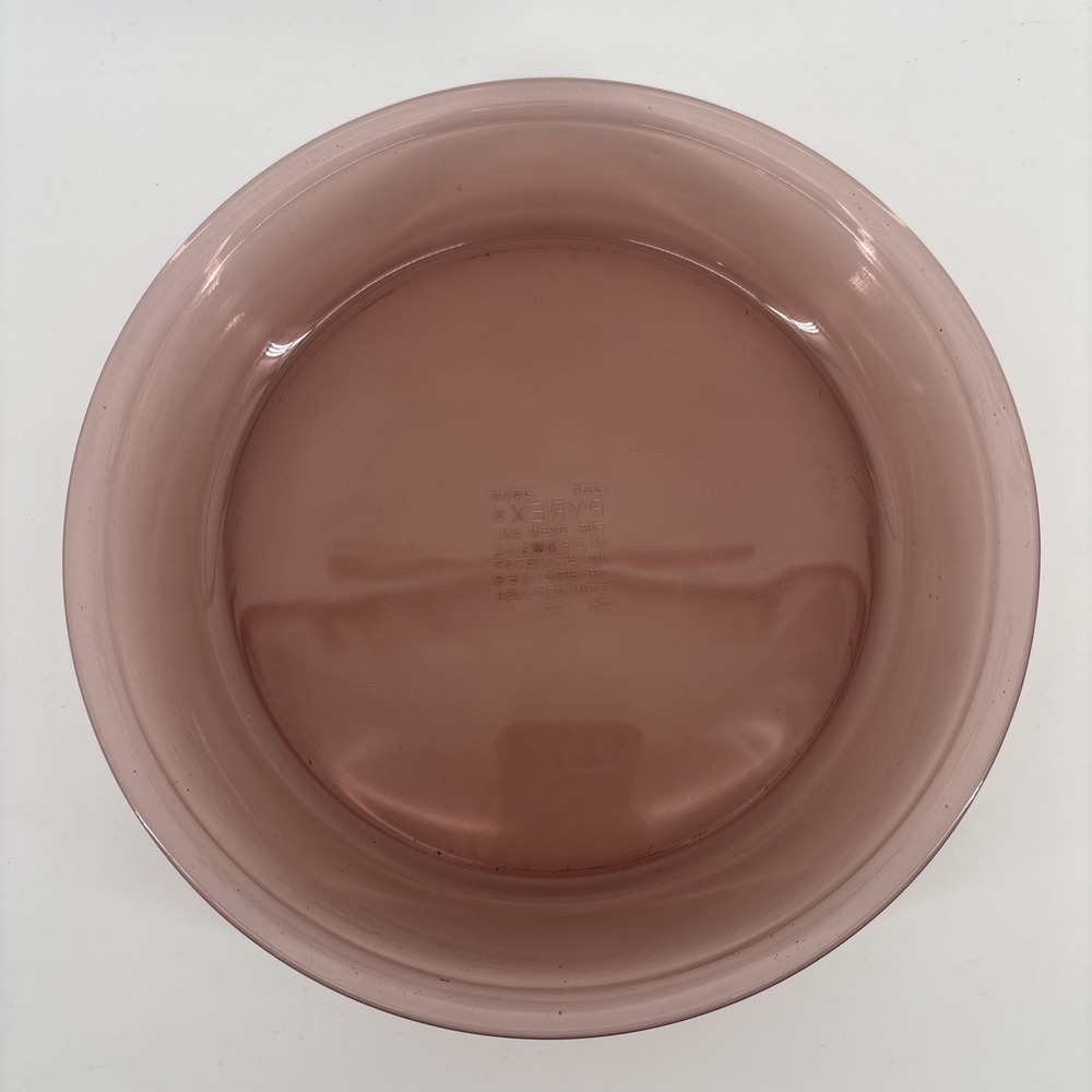Vintage Pyrex 209 Pie Pan 9" 23cm Cranberry Glass By Corning New‎ York USA